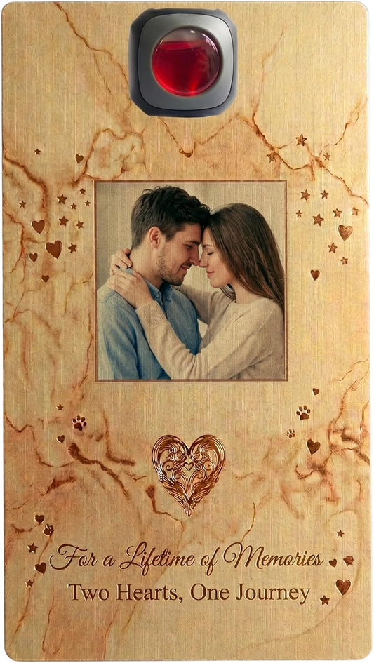 Personalized Car Vent Accessory Photo Frame Card for Couples – Custom Picture Car Card Insert – Romantic Gifts for Anniversary, Valentine’s Day, Sweetheart, Husband, Wife