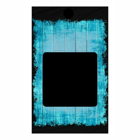 Custom Photo Car Air Freshener - Personalized Vent Clip Card Freshener with Rustic Blue Wood
