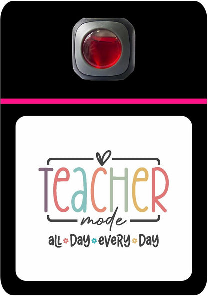 Car Vent Accessory Card Teacher Collection – Decorative Car Card Insert, Teacher Mode all day every day Automotive Accessories Gift