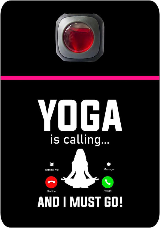 Car Vent Accessory Card Yoga Collection – Decorative Car Card Insert,Yoga is calling Automotive Accessories Gift