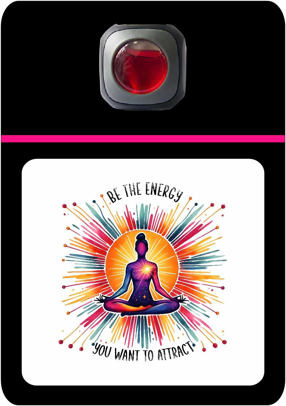 Car Vent Accessory Card Yoga Collection – Decorative Car Card Insert, Be the energy Automotive Accessories Gift