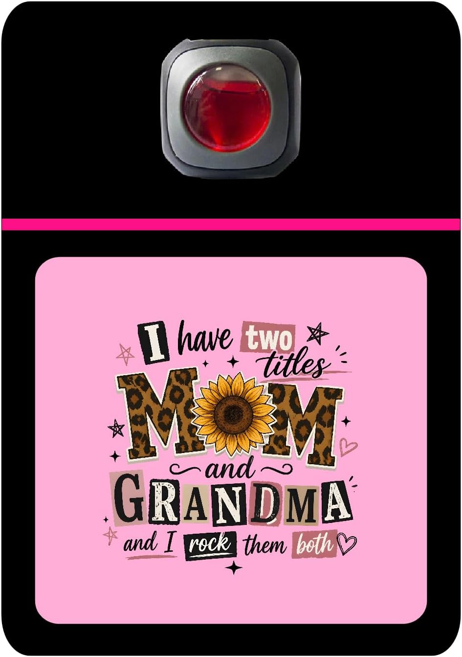 Car Vent Accessory Card Mom Collection – Decorative Car Card Insert, I have two titles Mom Automotive Accessories Gift