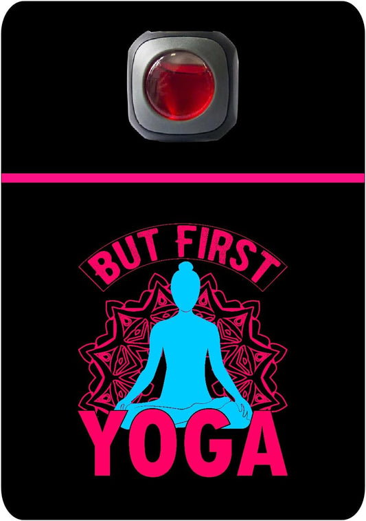 Car Vent Accessory Card Yoga Collection – Decorative Car Card Insert, But first Yoga Automotive Accessories Gift