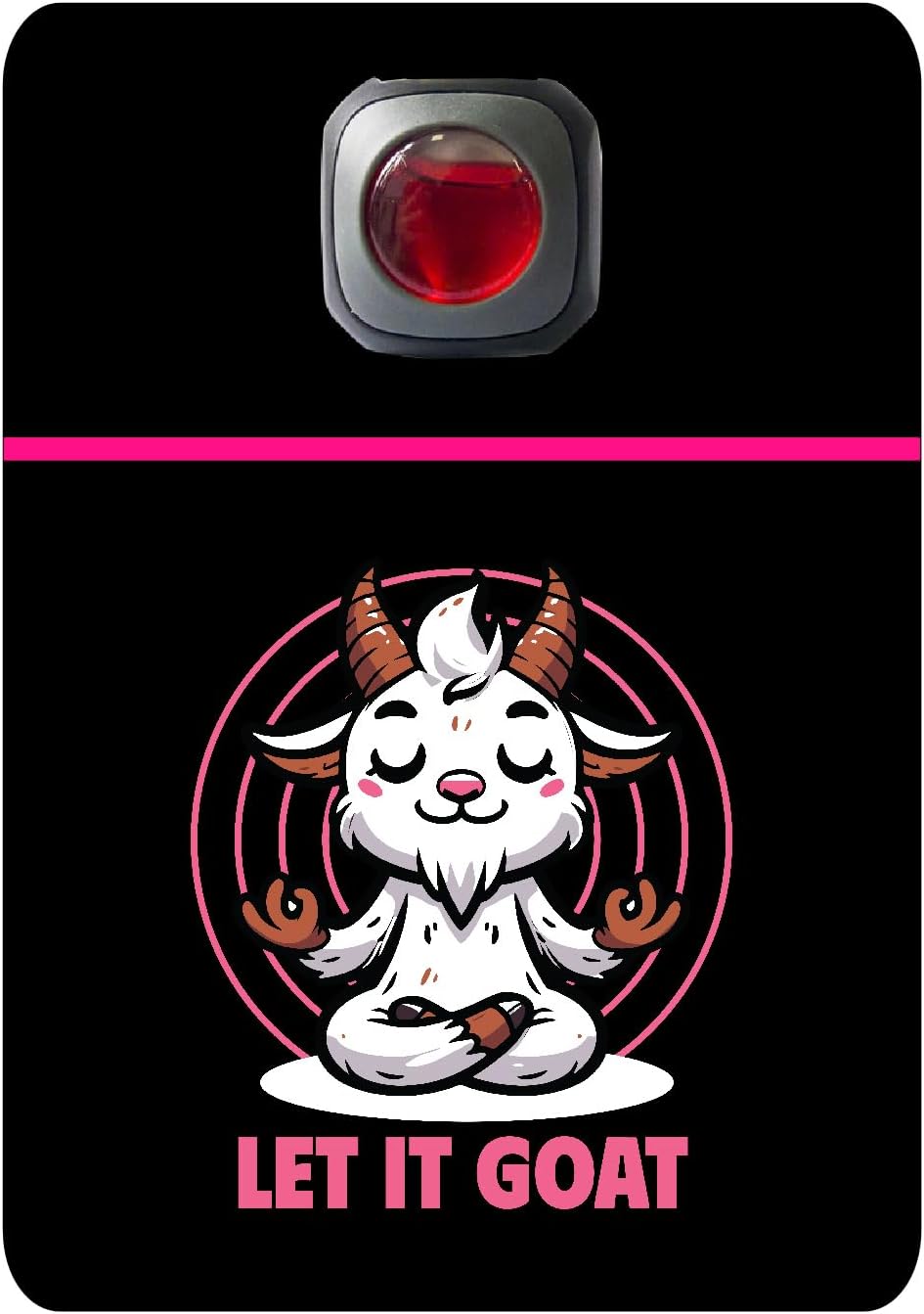 Car Vent Accessory Card Yoga Collection – Decorative Car Card Insert, Let it goat Automotive Accessories Gift
