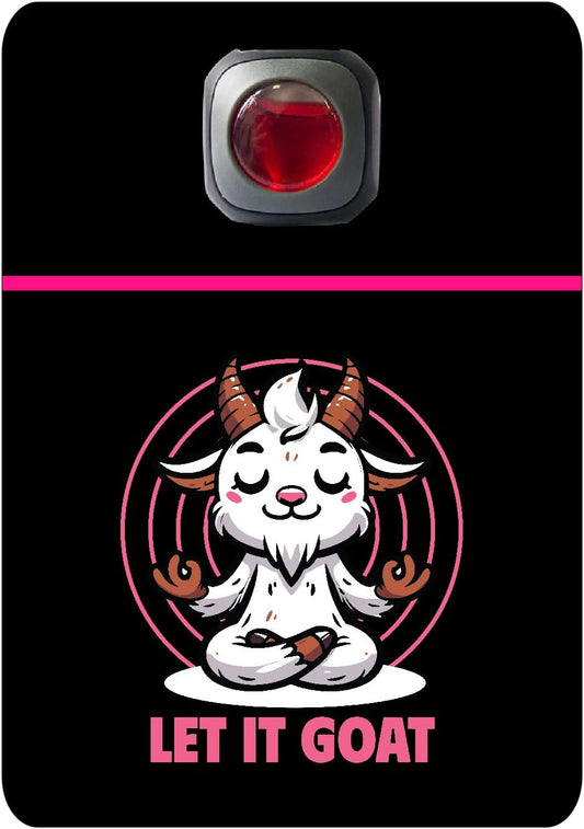 Car Vent Accessory Card Yoga Collection – Decorative Car Card Insert, Let it goat Automotive Accessories Gift