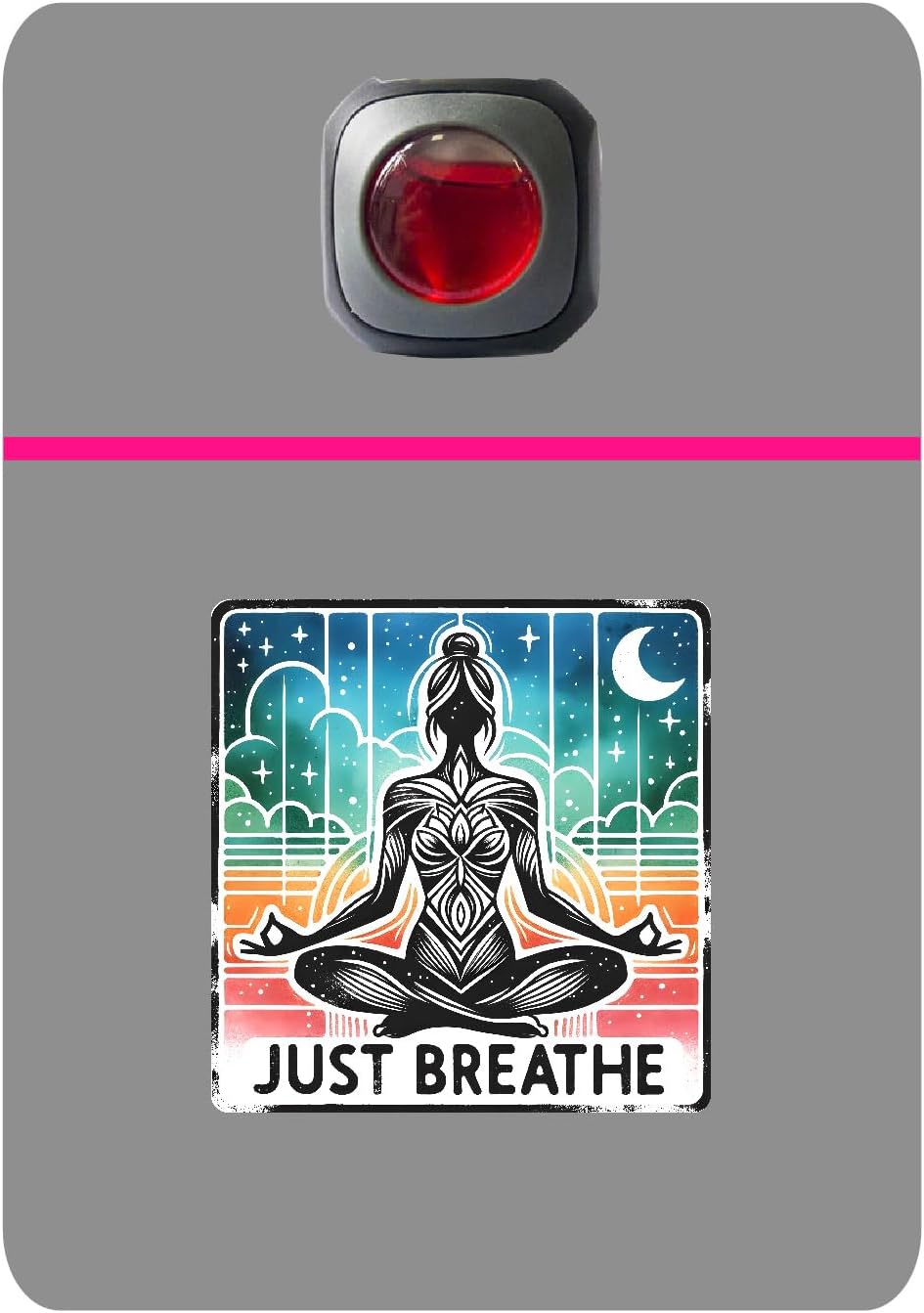 Car Vent Accessory Card Yoga Collection – Decorative Car Card Insert,Just breathe 2 Automotive Accessories Gift