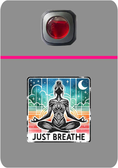 Car Vent Accessory Card Yoga Collection – Decorative Car Card Insert,Just breathe 2 Automotive Accessories Gift