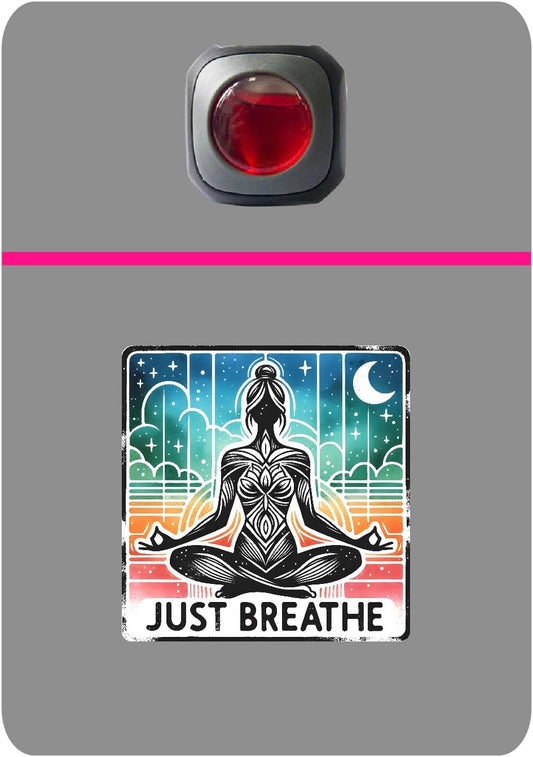 Car Vent Accessory Card Yoga Collection – Decorative Car Card Insert,Just breathe 2 Automotive Accessories Gift