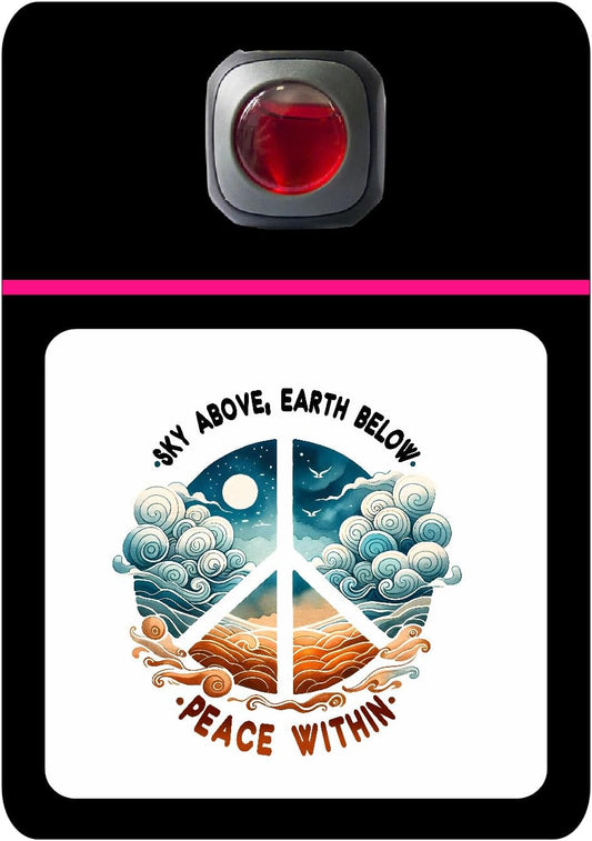 Car Vent Accessory Card Yoga Collection – Decorative Car Card Insert,Sky above earth below peace within Automotive Accessories Gift