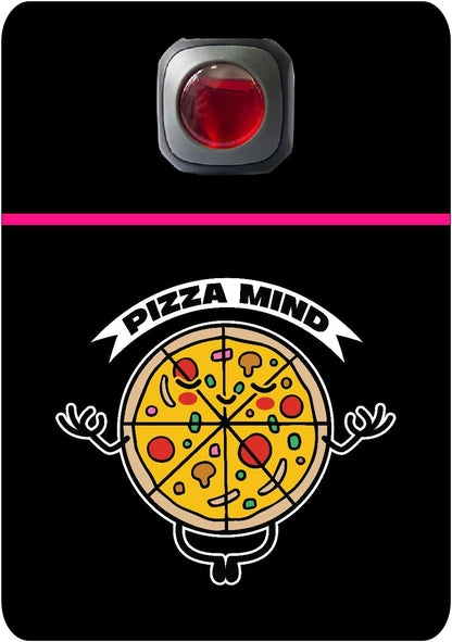 Car Vent Accessory Card Yoga Collection – Decorative Car Card Insert, Pizza mind Automotive Accessories Gift