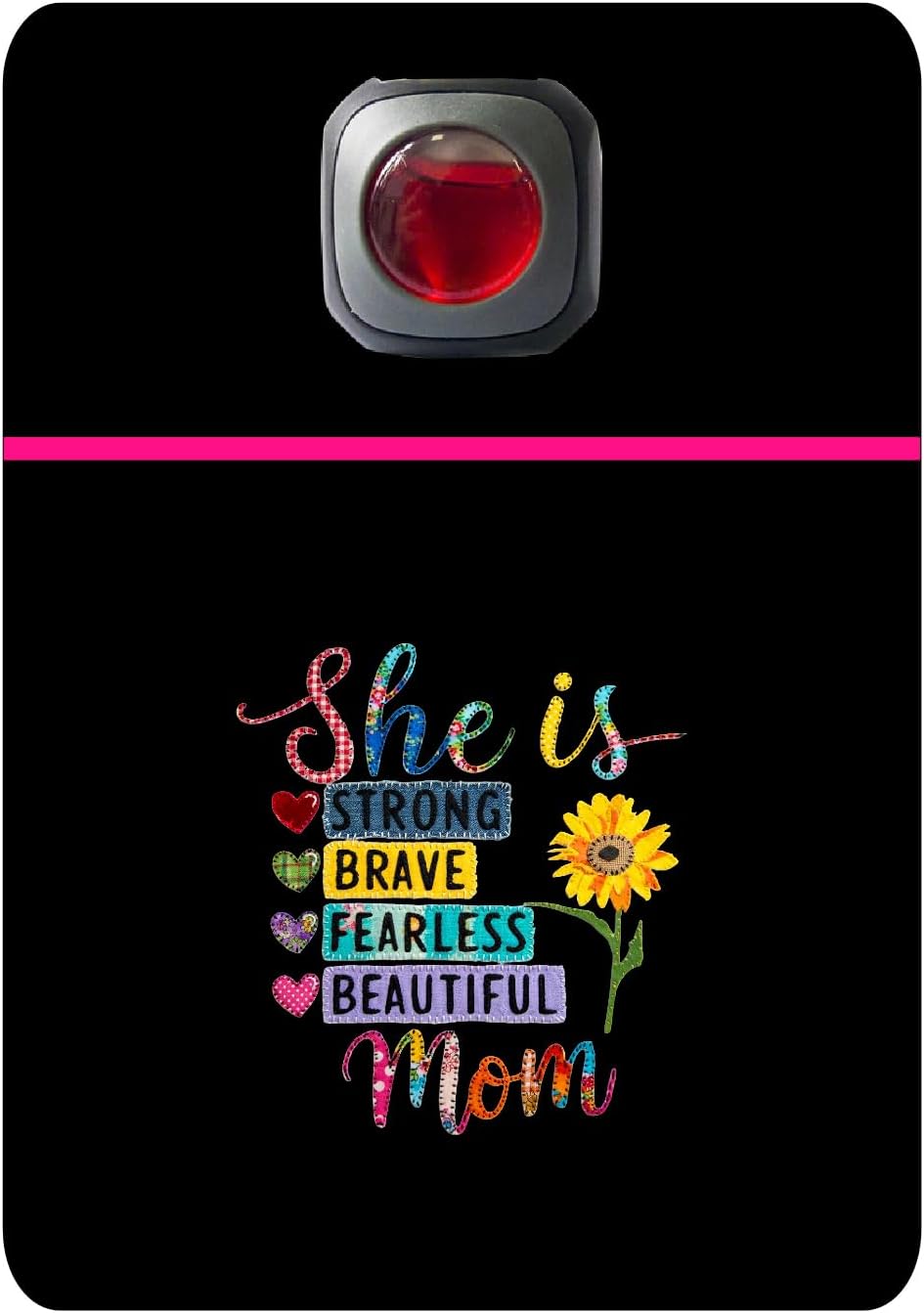 Car Vent Accessory Card Mom Collection – Decorative Car Card Insert, She is strong brave fearless beautiful mom Automotive Accessories Gift