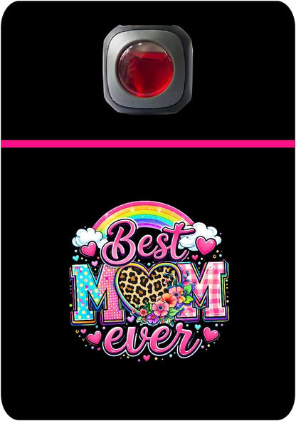 Car Vent Accessory Card Mom Collection – Decorative Car Card Insert, Best mom ever rainbow Automotive Accessories Gift