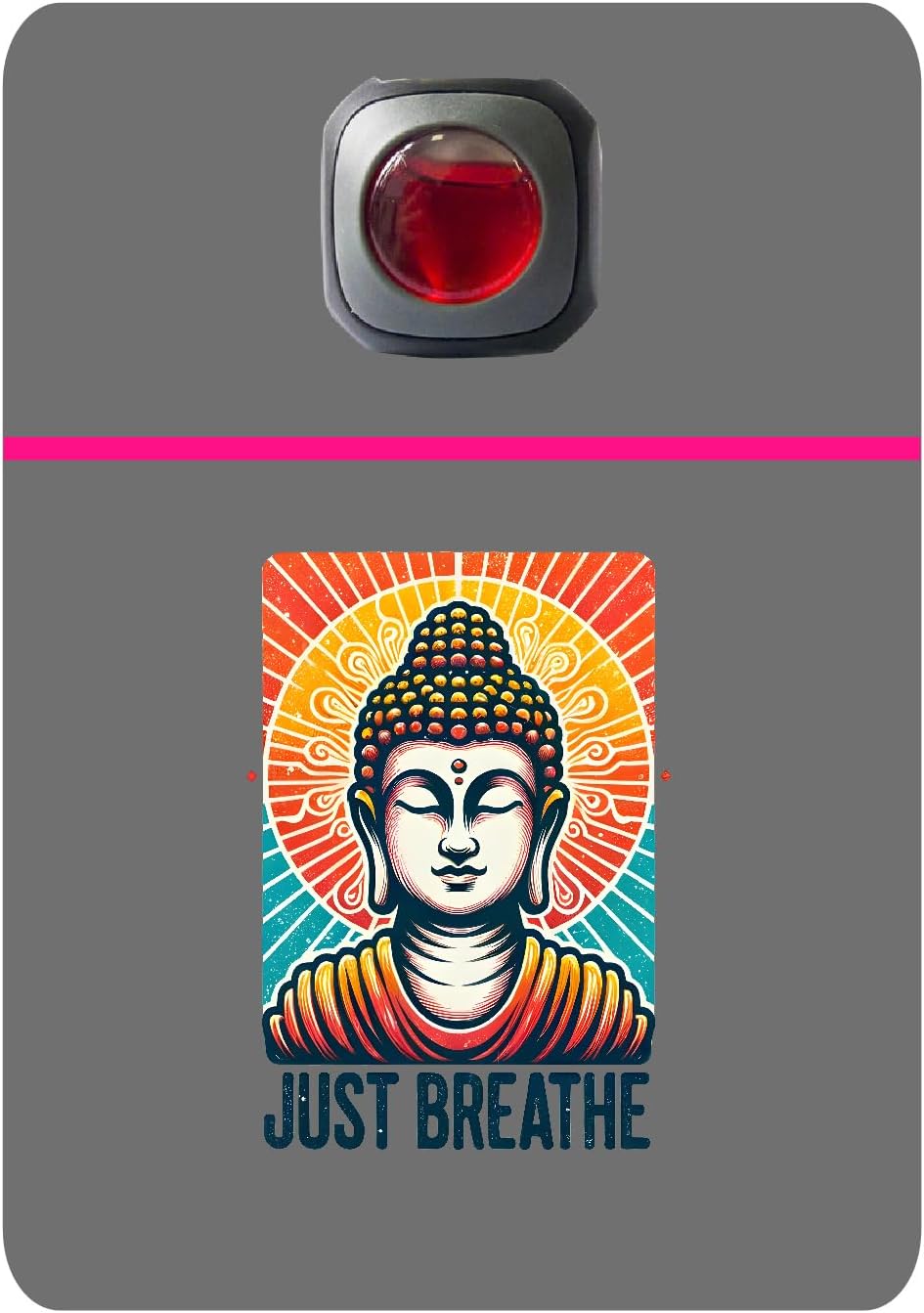 Car Vent Accessory Card Yoga Collection – Decorative Car Card Insert,Just Breathe Automotive Accessories Gift