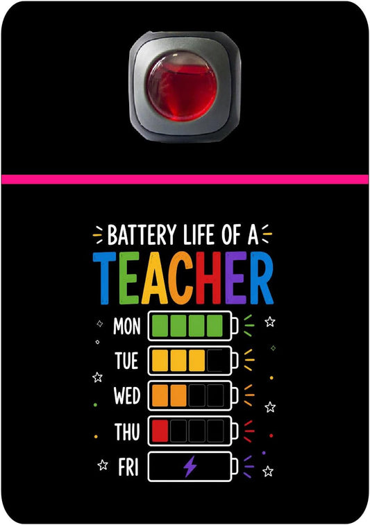 Car Vent Accessory Card Teacher Collection – Decorative Car Card Insert, Battery life of a teacher Automotive Accessories Gift