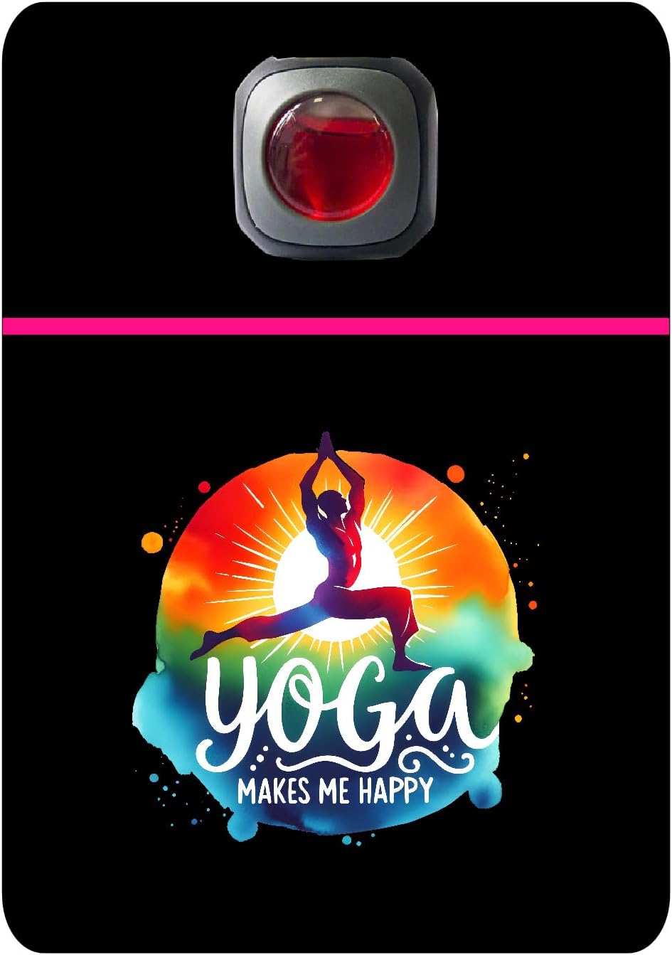 Car Vent Accessory Card Yoga Collection – Decorative Car Card Insert,Yoga makes me happy Automotive Accessories Gift