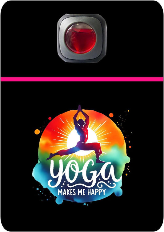 Car Vent Accessory Card Yoga Collection – Decorative Car Card Insert,Yoga makes me happy Automotive Accessories Gift