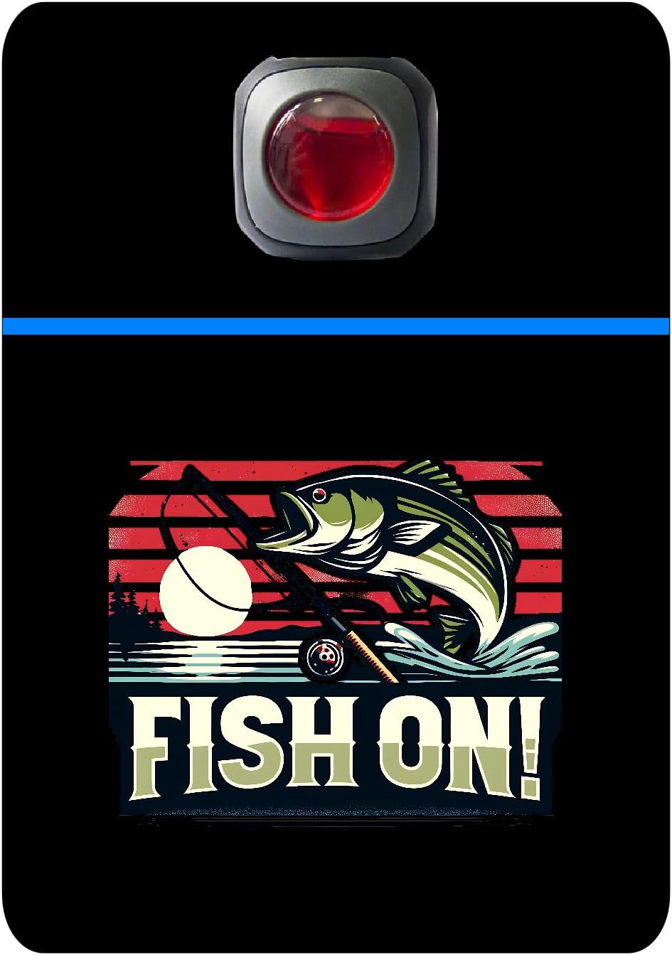Car Vent Accessory Frame Insert - Fish ON - Decorative Display Bracket for Vent Clips #565