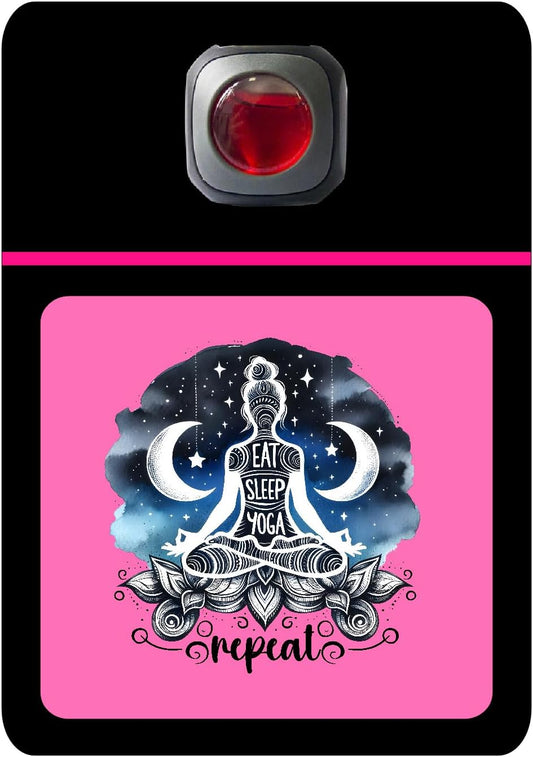 Car Vent Accessory Card Yoga Collection – Decorative Car Card Insert,Eat sleep yoga repeat Automotive Accessories Gift