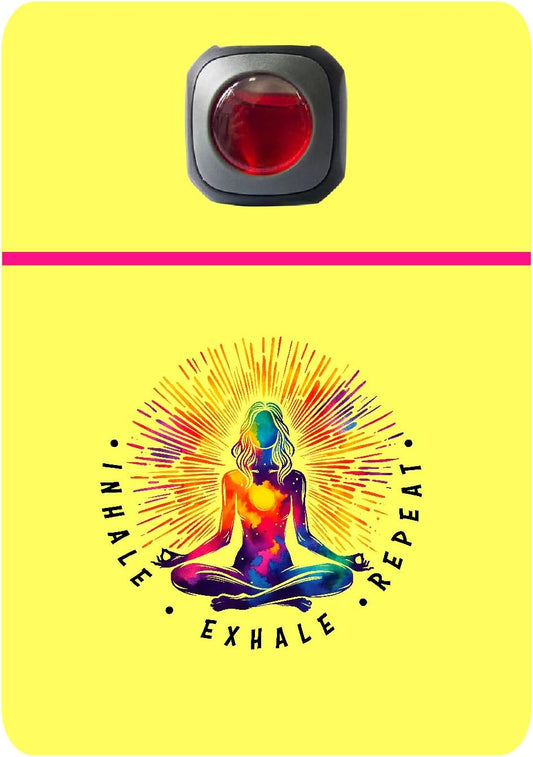 Car Vent Accessory Card Yoga Collection – Decorative Car Card Insert,Inhale exhale repeat Automotive Accessories Gift