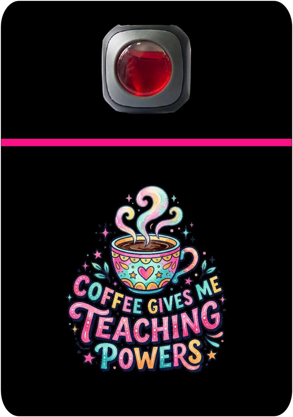 Car Vent Accessory Card Teacher Collection – Decorative Car Card Insert, Coffee gives me Teacher powers Accessories Gift