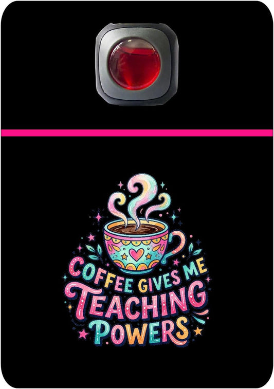 Car Vent Accessory Card Teacher Collection – Decorative Car Card Insert, Coffee gives me Teacher powers Accessories Gift