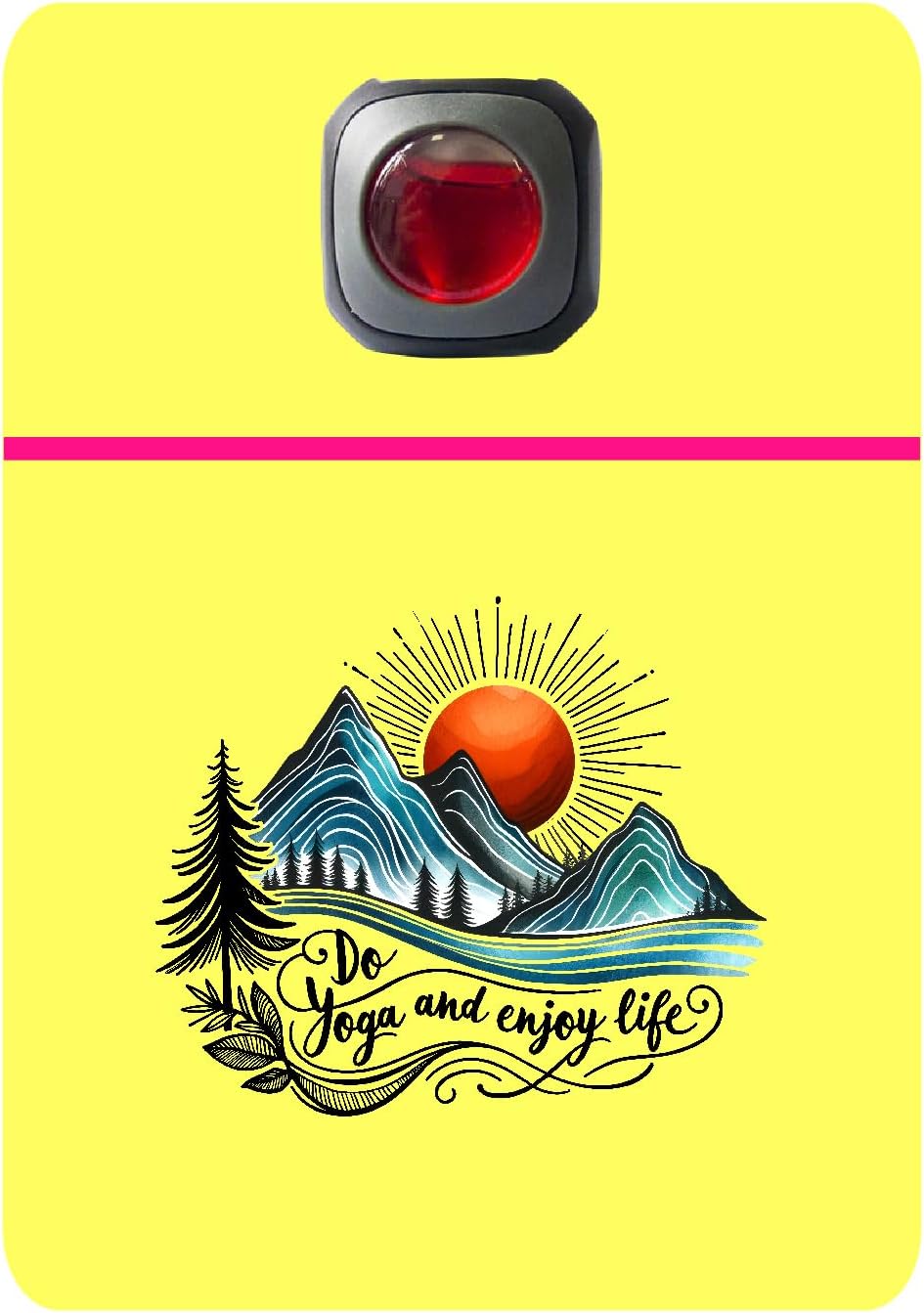 Car Vent Accessory Card Yoga Collection – Decorative Car Card Insert,Do yoga and enjoy life Automotive Accessories Gift