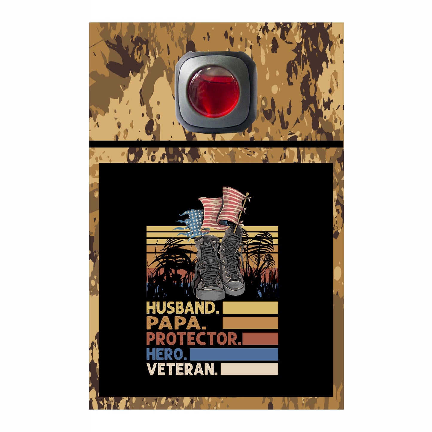 Veteran Collection Car Vent Air Freshener Accessory Decorative Card Insert #6545