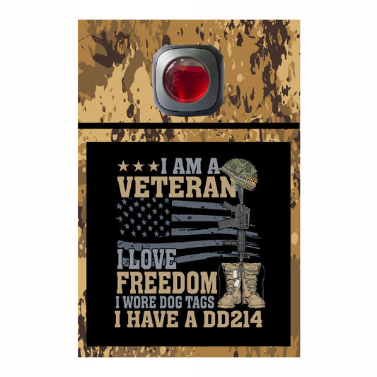 Veteran Collection Car Vent Air Freshener Accessory Decorative Card Insert #6546
