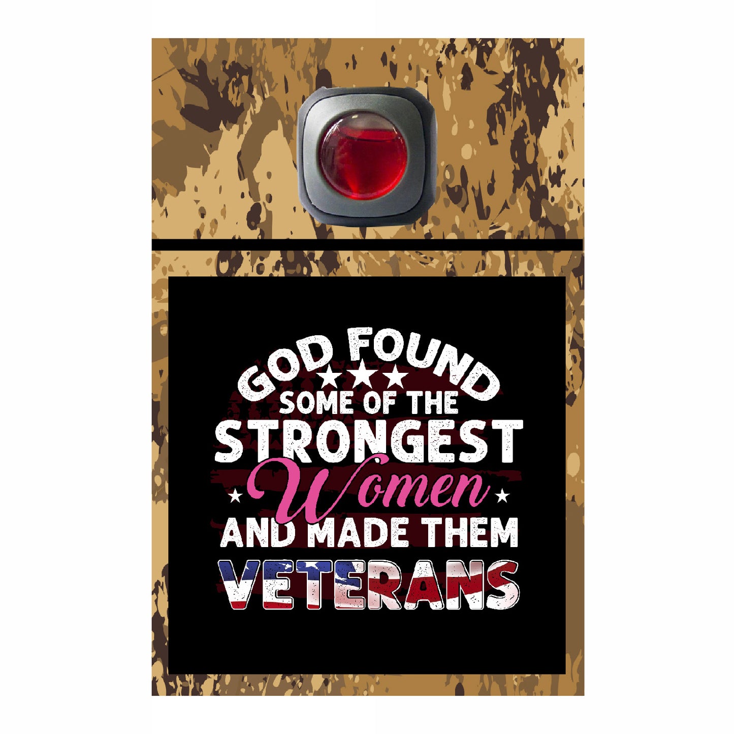 Veteran Collection Car Vent Air Freshener Accessory Decorative Card Insert #6552