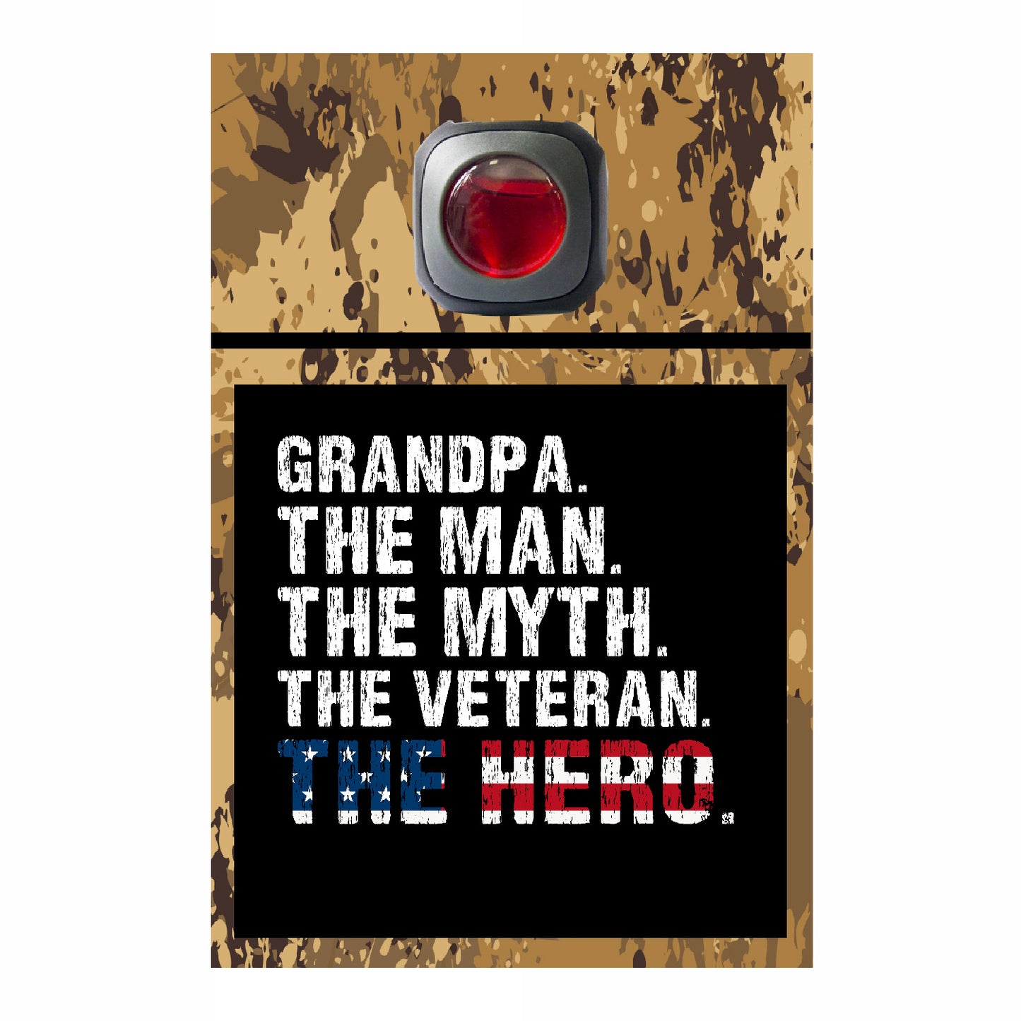 Veteran Collection Car Vent Air Freshener Accessory Decorative Card Insert #6553
