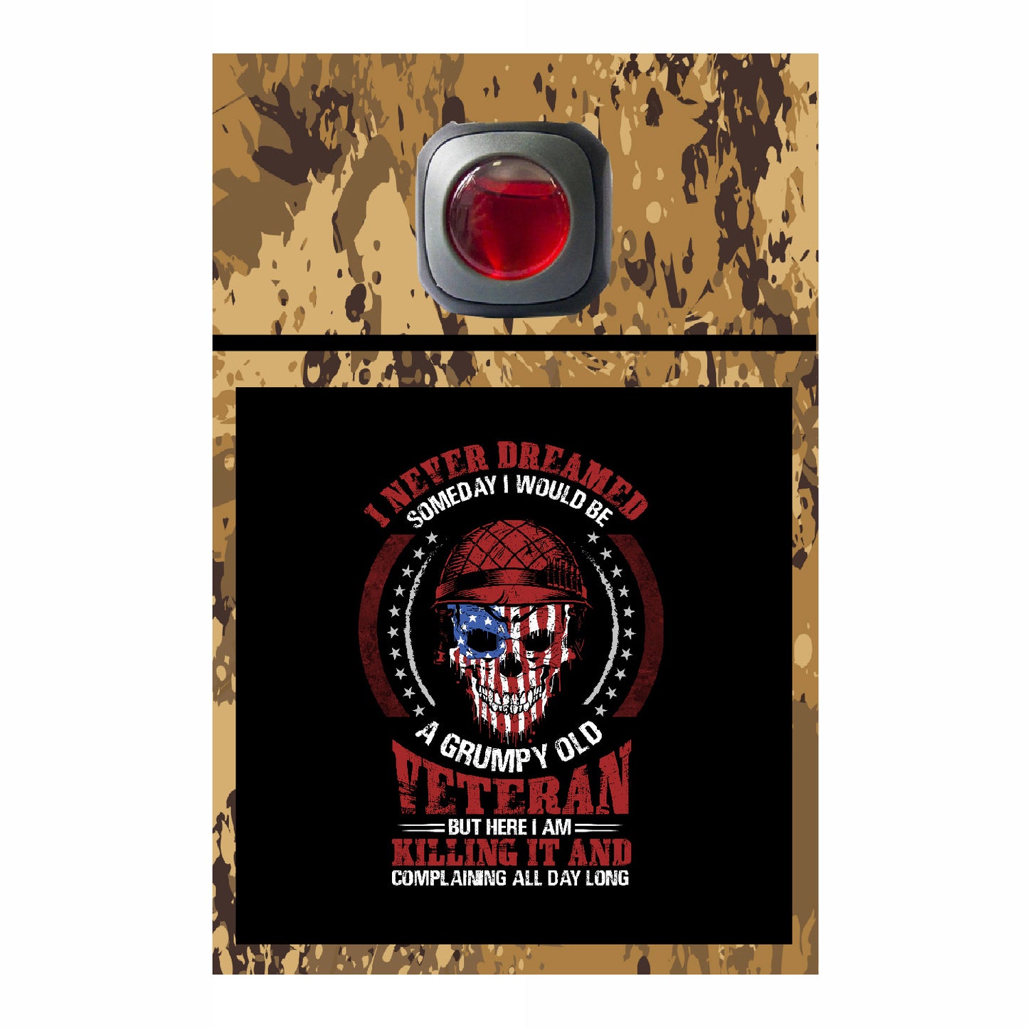 Veteran Collection Car Vent Air Freshener Accessory Decorative Card Insert #6555