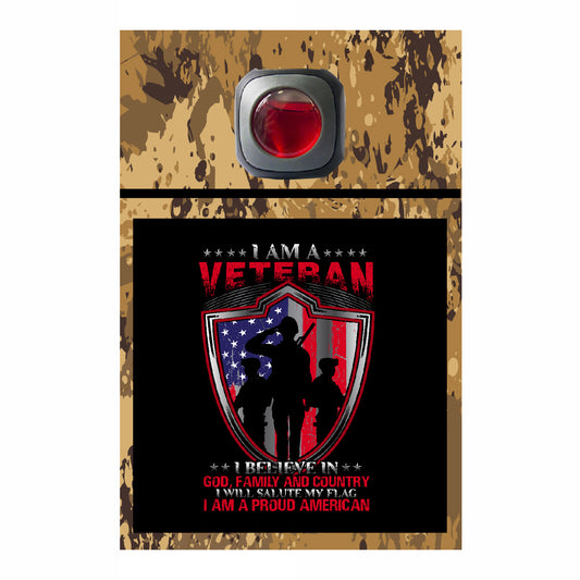 Veteran Collection Car Vent Air Freshener Accessory Decorative Card Insert #6556
