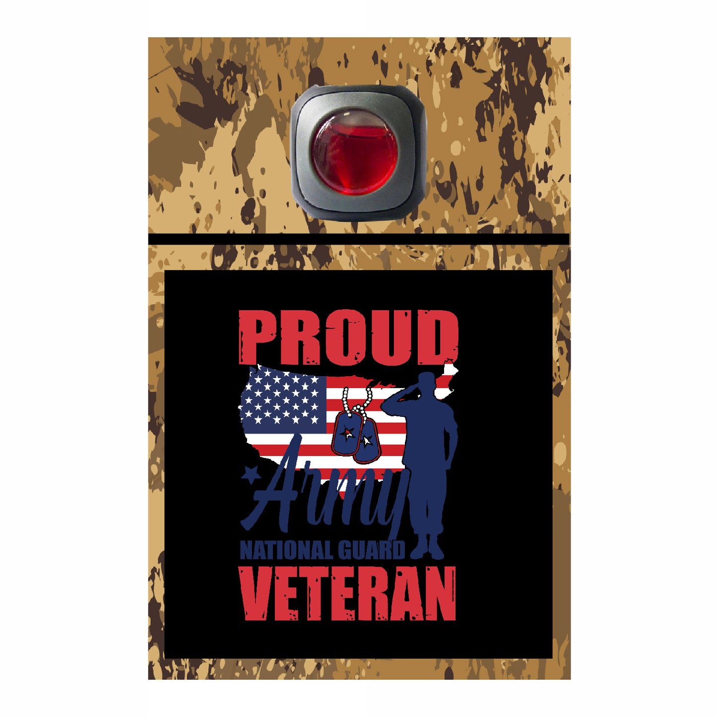 Veteran Collection Car Vent Air Freshener Accessory Decorative Card Insert #6559