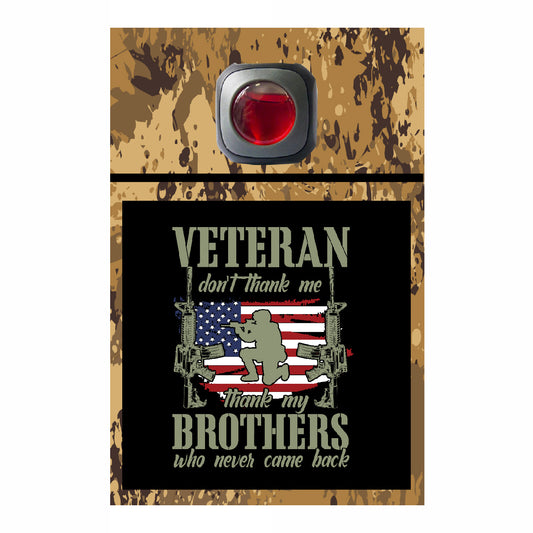 Veteran Collection Car Vent Air Freshener Accessory Decorative Card Insert #6560