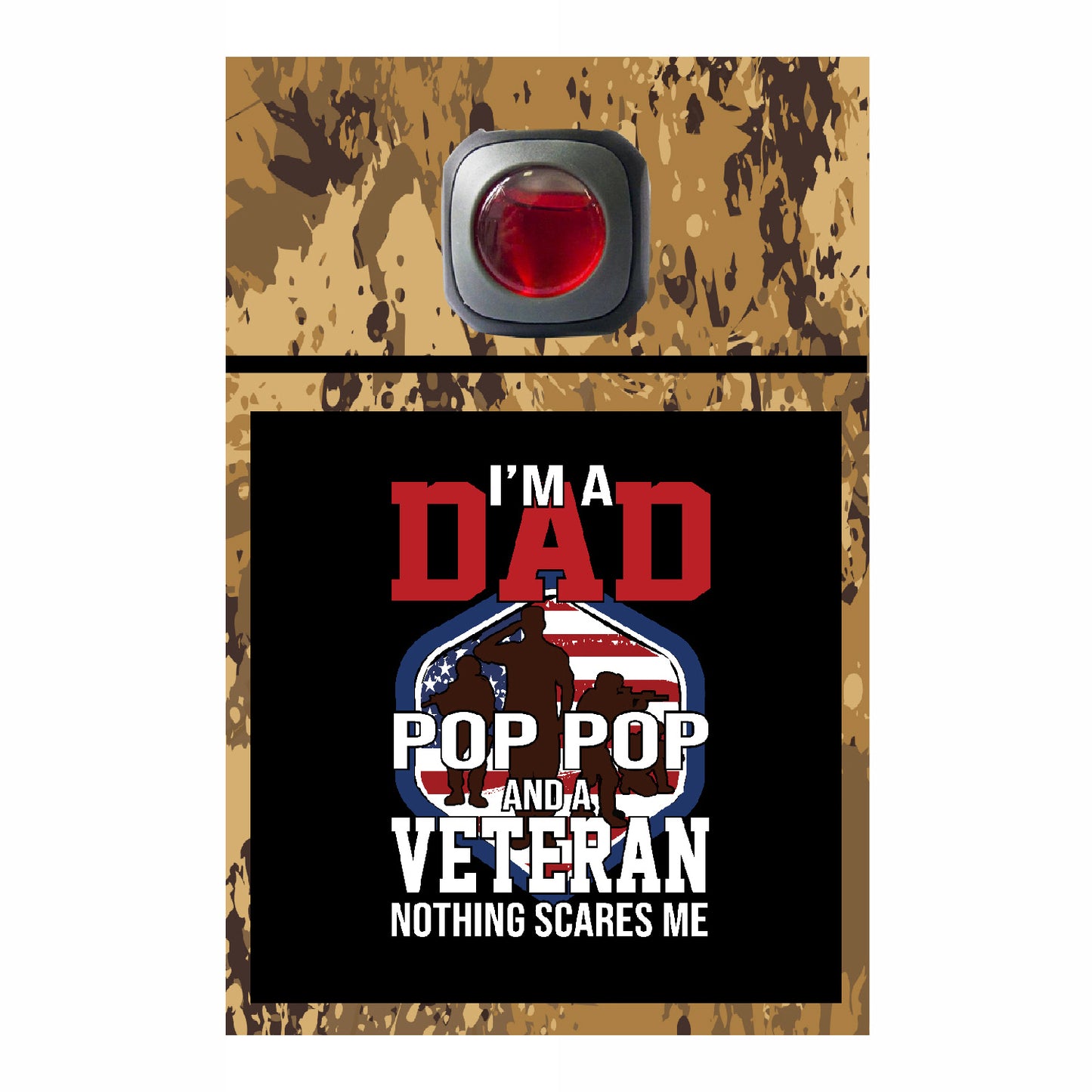 Veteran Collection Car Vent Air Freshener Accessory Decorative Card Insert #6567