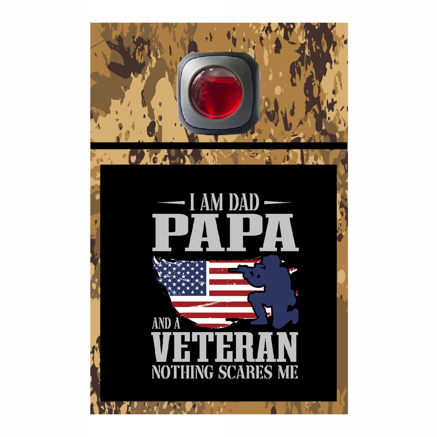 Veteran Collection Car Vent Air Freshener Accessory Decorative Card Insert #6569