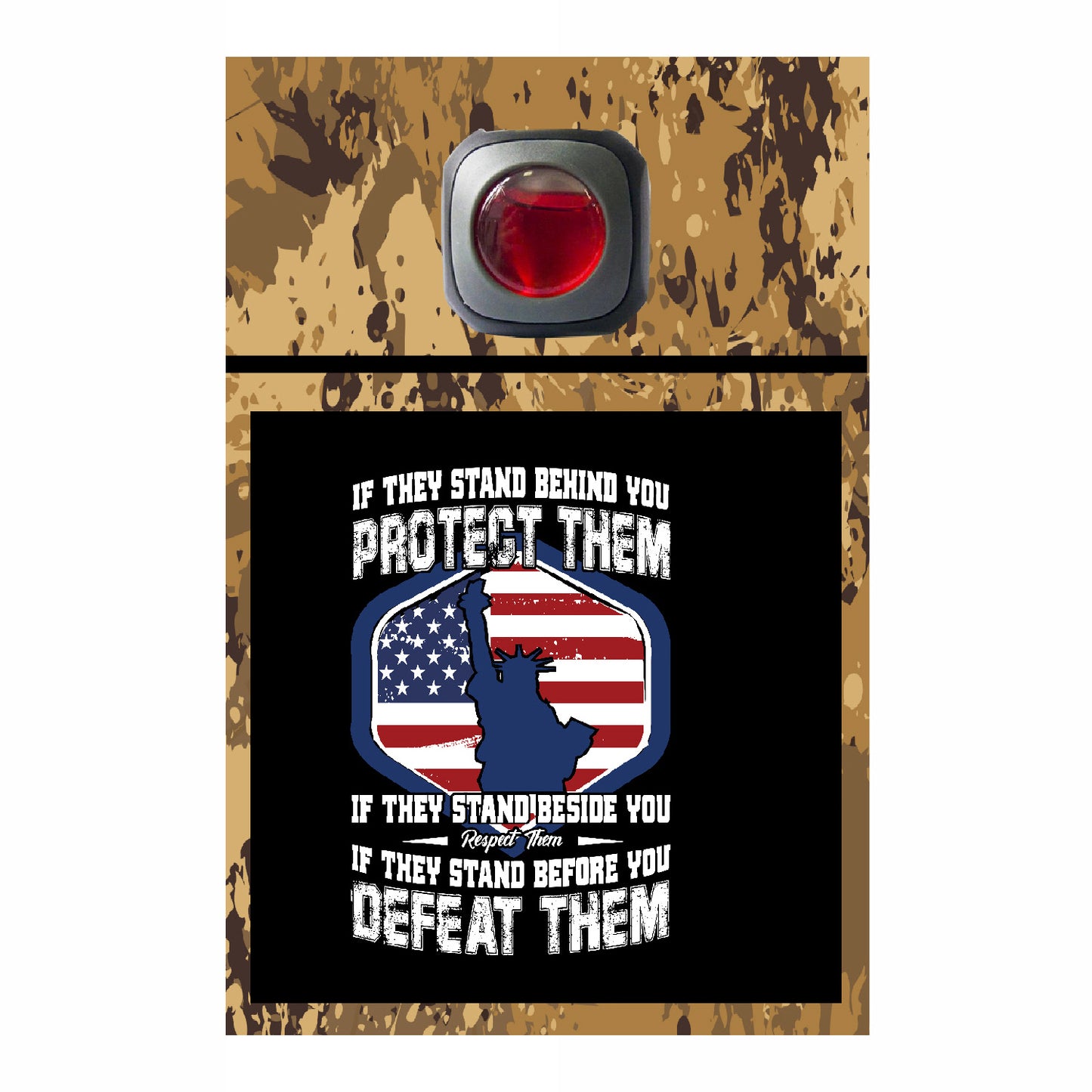 Veteran Collection Car Vent Air Freshener Accessory Decorative Card Insert #6570