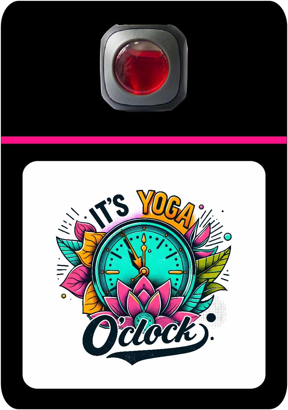 Car Vent Accessory Card Yoga Collection – Decorative Car Card Insert,It's yoga o'clock Automotive Accessories Gift