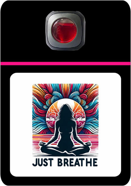 Car Vent Accessory Card Yoga Collection – Decorative Car Card Insert, Just breath Automotive Accessories Gift