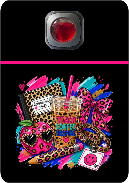Car Vent Accessory Card Teacher Collection – Decorative Car Card Insert, Teach coffee inspire Automotive Accessories Gift