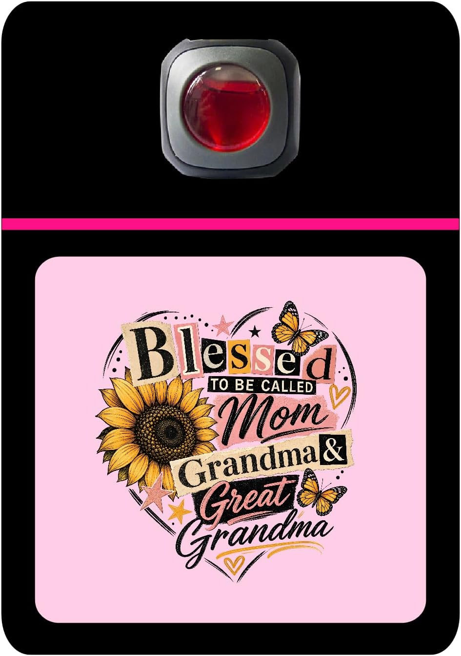 Car Vent Accessory Card Mom Collection – Decorative Car Card Insert, Blessed to be called Mom Automotive Accessories Gift