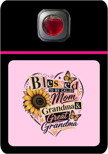 Car Vent Accessory Card Mom Collection – Decorative Car Card Insert, Blessed to be called Mom Automotive Accessories Gift