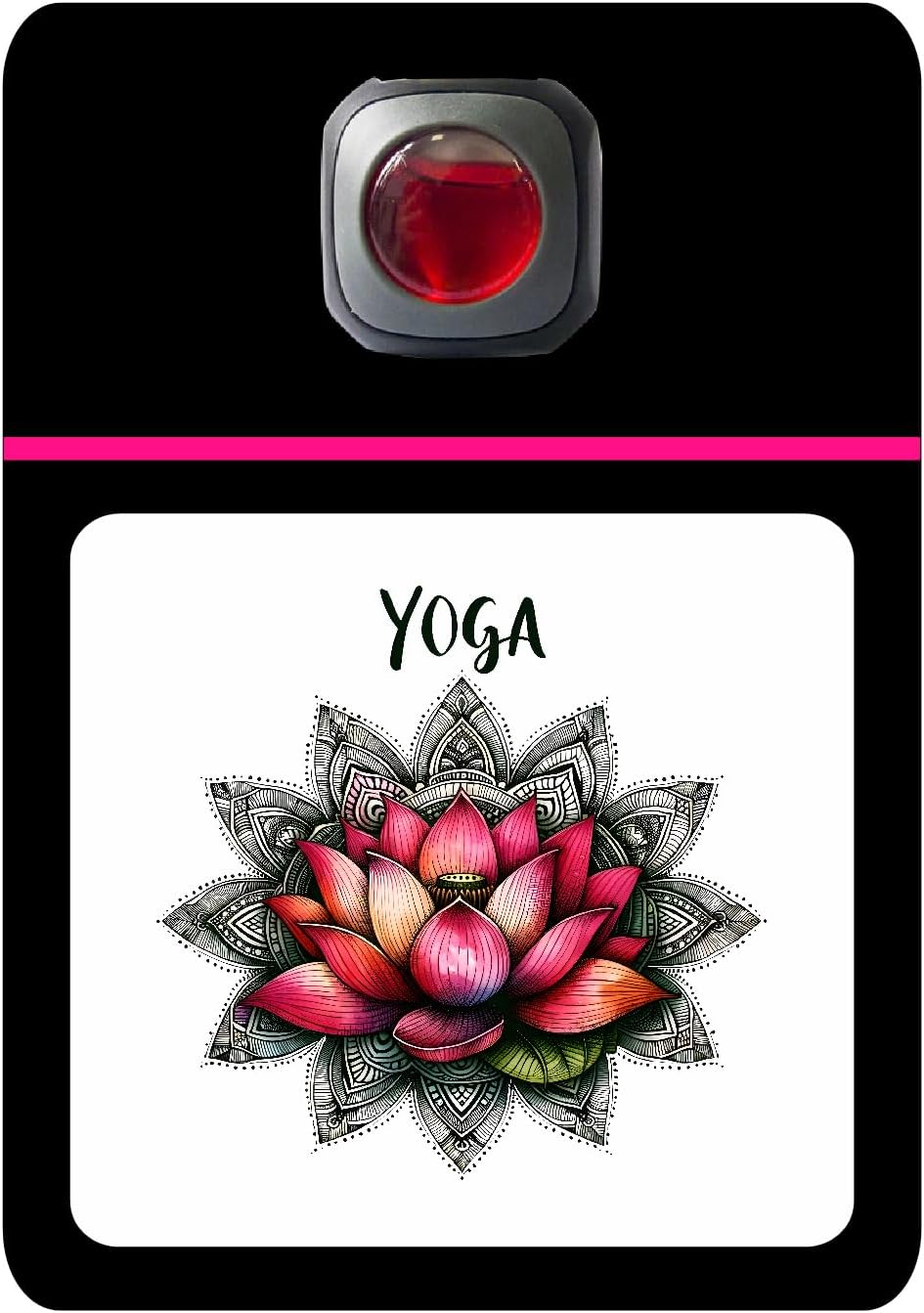 Car Vent Accessory Card Yoga Collection – Decorative Car Card Insert, Yoga flowers Automotive Accessories Gift