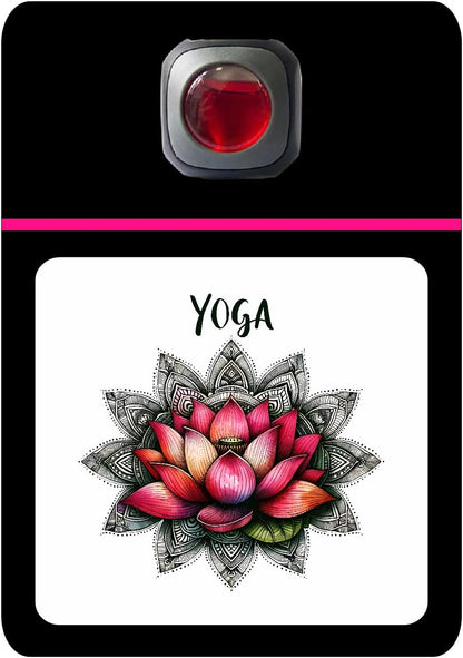 Car Vent Accessory Card Yoga Collection – Decorative Car Card Insert, Yoga flowers Automotive Accessories Gift
