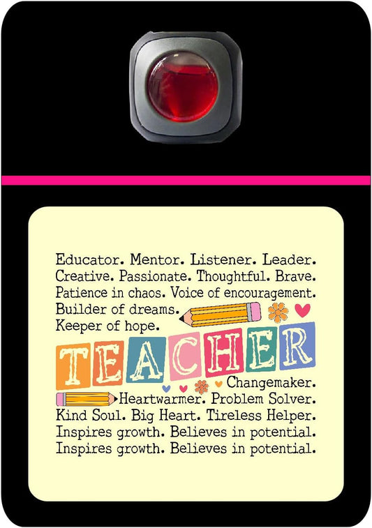 Car Vent Accessory Card Teacher Collection – Decorative Car Card Insert, Teacher definition Automotive Accessories Gift