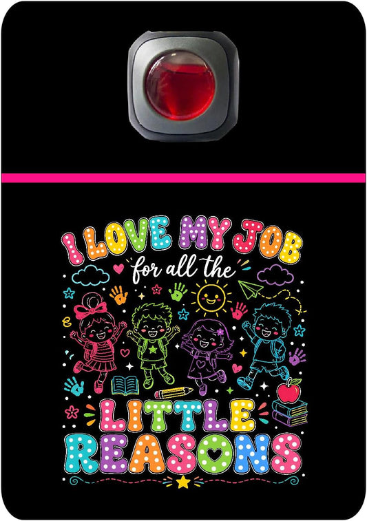 Car Vent Accessory Card Teacher Collection – Decorative Car Card Insert, I love my job Automotive Accessories Gift