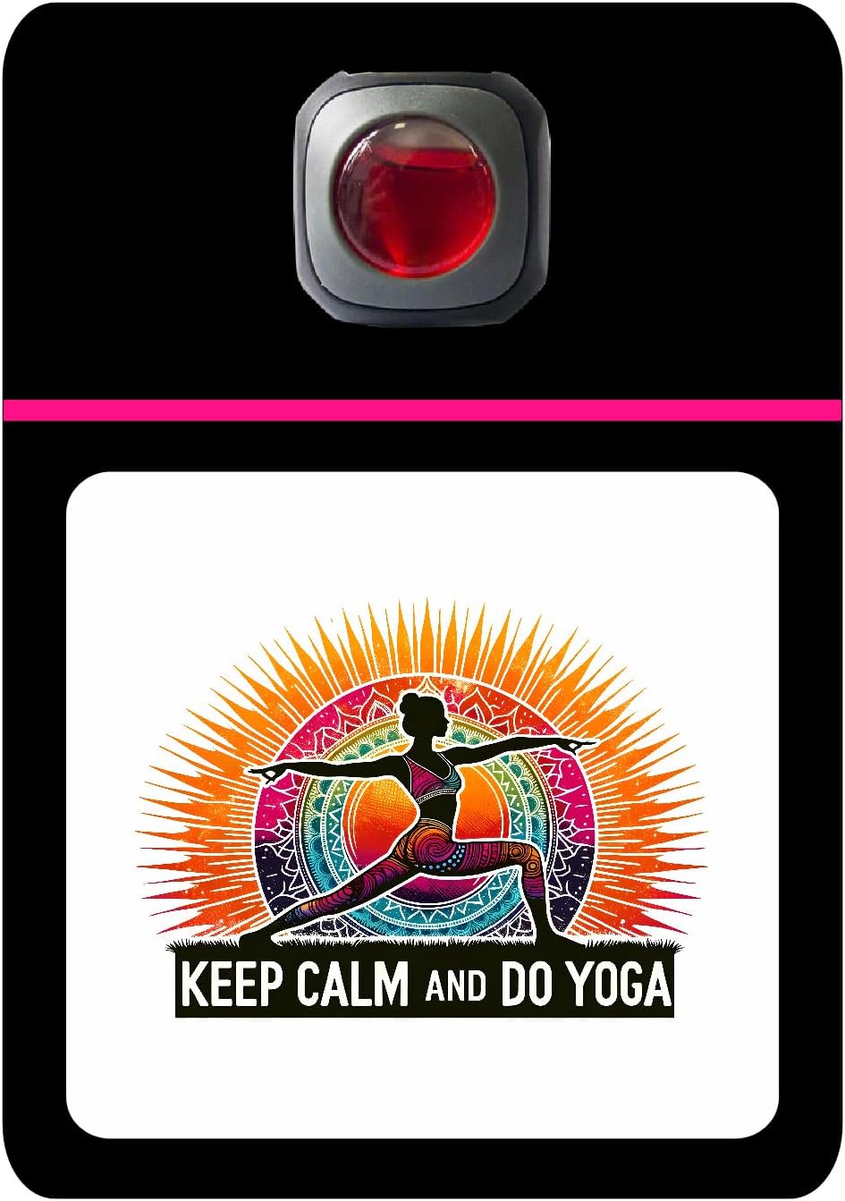 Car Vent Accessory Card Yoga Collection – Decorative Car Card Insert,Keep calm and do yoga Automotive Accessories Gift