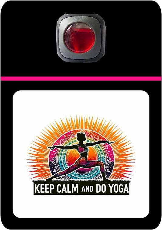 Car Vent Accessory Card Yoga Collection – Decorative Car Card Insert,Keep calm and do yoga Automotive Accessories Gift