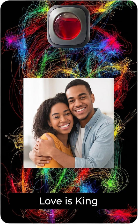 Custom Photo Car Air Freshener - Personalized Vent Clip Card Freshener with wild colors, Customized Picture Freshener for Car Dashboard, Cute Anniversary Valentine’s Day Gift