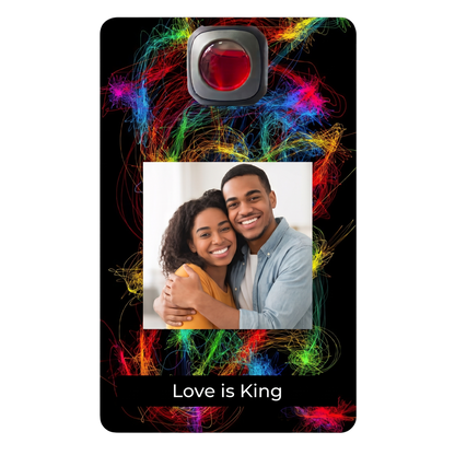 Custom Photo Car Air Freshener - Personalized Vent Clip Card Freshener with wild colors, Customized Picture Freshener for Car Dashboard, Cute Anniversary Valentine’s Day Gift
